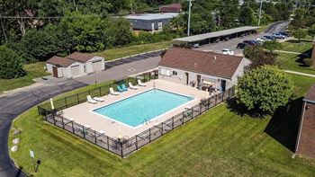 Aerial pool view